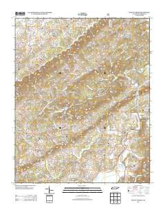 Mount Vernon Tennessee Historical topographic map, 1:24000 scale, 7.5 X 7.5 Minute, Year 2013