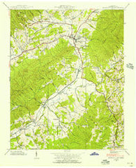 Mountain City Tennessee Historical topographic map, 1:24000 scale, 7.5 X 7.5 Minute, Year 1938