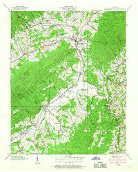 Mountain City Tennessee Historical topographic map, 1:24000 scale, 7.5 X 7.5 Minute, Year 1938