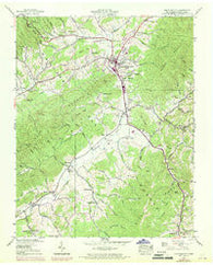 Mountain City Tennessee Historical topographic map, 1:24000 scale, 7.5 X 7.5 Minute, Year 1938
