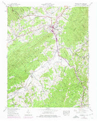 Mountain City Tennessee Historical topographic map, 1:24000 scale, 7.5 X 7.5 Minute, Year 1938