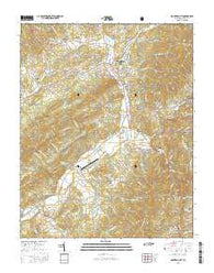 Mountain City Tennessee Current topographic map, 1:24000 scale, 7.5 X 7.5 Minute, Year 2016