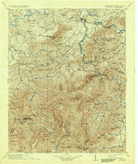 Mt. Guyot Tennessee Historical topographic map, 1:125000 scale, 30 X 30 Minute, Year 1912