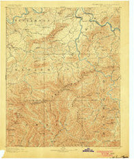 Mt Guyot Tennessee Historical topographic map, 1:125000 scale, 30 X 30 Minute, Year 1893