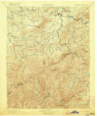 Mt Guyot Tennessee Historical topographic map, 1:125000 scale, 30 X 30 Minute, Year 1912