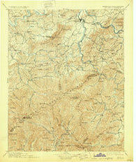 Mt Guyot Tennessee Historical topographic map, 1:125000 scale, 30 X 30 Minute, Year 1912