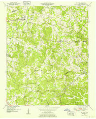 Mt. Peter Tennessee Historical topographic map, 1:24000 scale, 7.5 X 7.5 Minute, Year 1949
