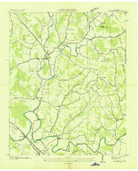 Mulberry Tennessee Historical topographic map, 1:24000 scale, 7.5 X 7.5 Minute, Year 1936