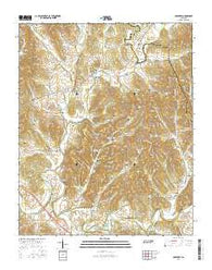 Mulberry Tennessee Current topographic map, 1:24000 scale, 7.5 X 7.5 Minute, Year 2016