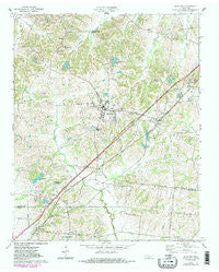 Munford Tennessee Historical topographic map, 1:24000 scale, 7.5 X 7.5 Minute, Year 1971