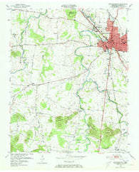 Murfreesboro Tennessee Historical topographic map, 1:24000 scale, 7.5 X 7.5 Minute, Year 1950