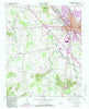 Murfreesboro Tennessee Historical topographic map, 1:24000 scale, 7.5 X 7.5 Minute, Year 1950