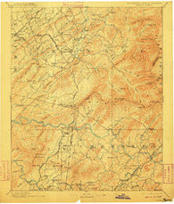 Murphy Tennessee Historical topographic map, 1:125000 scale, 30 X 30 Minute, Year 1893