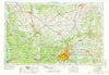 Nashville Tennessee Historical topographic map, 1:250000 scale, 1 X 2 Degree, Year 1956