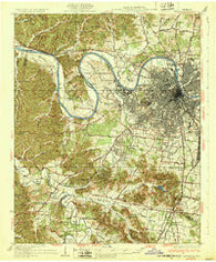 Nashville Tennessee Historical topographic map, 1:62500 scale, 15 X 15 Minute, Year 1932