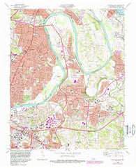 Nashville East Tennessee Historical topographic map, 1:24000 scale, 7.5 X 7.5 Minute, Year 1968
