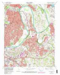 Nashville East Tennessee Historical topographic map, 1:24000 scale, 7.5 X 7.5 Minute, Year 1968