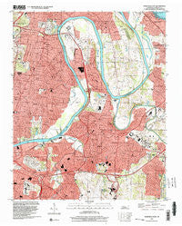 Nashville East Tennessee Historical topographic map, 1:24000 scale, 7.5 X 7.5 Minute, Year 1997