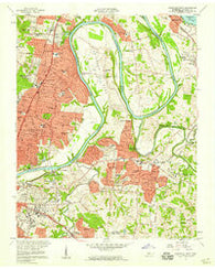 Nashville East Tennessee Historical topographic map, 1:24000 scale, 7.5 X 7.5 Minute, Year 1957