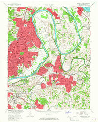 Nashville East Tennessee Historical topographic map, 1:24000 scale, 7.5 X 7.5 Minute, Year 1957