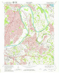 Nashville East Tennessee Historical topographic map, 1:24000 scale, 7.5 X 7.5 Minute, Year 1968