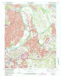 Nashville East Tennessee Historical topographic map, 1:24000 scale, 7.5 X 7.5 Minute, Year 1968