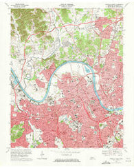 Nashville West Tennessee Historical topographic map, 1:24000 scale, 7.5 X 7.5 Minute, Year 1968