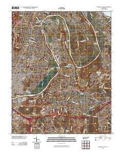 Nashville East Tennessee Historical topographic map, 1:24000 scale, 7.5 X 7.5 Minute, Year 2010