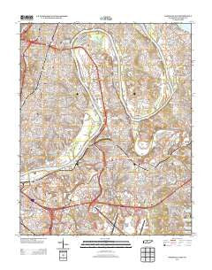 Nashville East Tennessee Historical topographic map, 1:24000 scale, 7.5 X 7.5 Minute, Year 2013