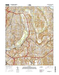 Nashville East Tennessee Current topographic map, 1:24000 scale, 7.5 X 7.5 Minute, Year 2016