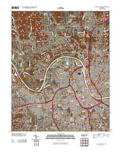 Nashville West Tennessee Historical topographic map, 1:24000 scale, 7.5 X 7.5 Minute, Year 2010