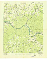 Neddy Mountain Tennessee Historical topographic map, 1:24000 scale, 7.5 X 7.5 Minute, Year 1935