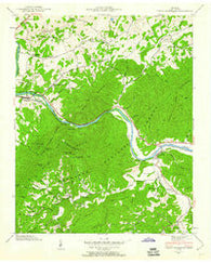 Neddy Mountain Tennessee Historical topographic map, 1:24000 scale, 7.5 X 7.5 Minute, Year 1940