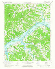 Needmore Tennessee Historical topographic map, 1:24000 scale, 7.5 X 7.5 Minute, Year 1965