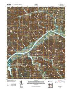 Needmore Tennessee Historical topographic map, 1:24000 scale, 7.5 X 7.5 Minute, Year 2010