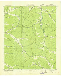 Negro Hollow Tennessee Historical topographic map, 1:24000 scale, 7.5 X 7.5 Minute, Year 1936