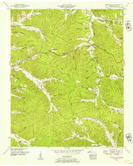 Negro Hollow Tennessee Historical topographic map, 1:24000 scale, 7.5 X 7.5 Minute, Year 1951