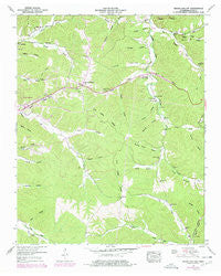 Negro Hollow Tennessee Historical topographic map, 1:24000 scale, 7.5 X 7.5 Minute, Year 1951