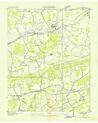 New Market Tennessee Historical topographic map, 1:24000 scale, 7.5 X 7.5 Minute, Year 1935