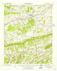 New Market Tennessee Historical topographic map, 1:24000 scale, 7.5 X 7.5 Minute, Year 1939