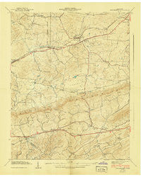 New Market Tennessee Historical topographic map, 1:24000 scale, 7.5 X 7.5 Minute, Year 1940