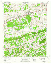 New Market Tennessee Historical topographic map, 1:24000 scale, 7.5 X 7.5 Minute, Year 1961