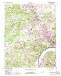 New Providence Tennessee Historical topographic map, 1:24000 scale, 7.5 X 7.5 Minute, Year 1957