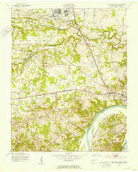 New Providence Tennessee Historical topographic map, 1:24000 scale, 7.5 X 7.5 Minute, Year 1951