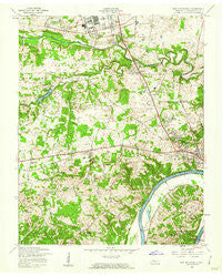 New Providence Tennessee Historical topographic map, 1:24000 scale, 7.5 X 7.5 Minute, Year 1957