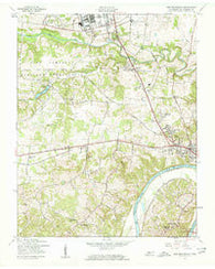 New Providence Tennessee Historical topographic map, 1:24000 scale, 7.5 X 7.5 Minute, Year 1957