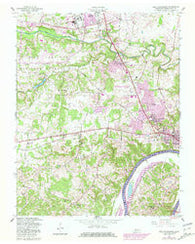 New Providence Tennessee Historical topographic map, 1:24000 scale, 7.5 X 7.5 Minute, Year 1957