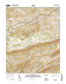 New Market Tennessee Current topographic map, 1:24000 scale, 7.5 X 7.5 Minute, Year 2016