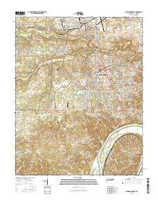 New Providence Tennessee Current topographic map, 1:24000 scale, 7.5 X 7.5 Minute, Year 2016
