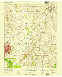 Newbern Tennessee Historical topographic map, 1:24000 scale, 7.5 X 7.5 Minute, Year 1952
